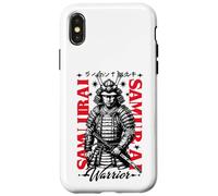 Affiche d'histoire martiale à l'encre audacieuse de Samurai Warrior Coque pour iPhone X/XS