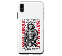 Affiche d'histoire martiale à l'encre audacieuse de Samurai Warrior Coque pour iPhone XS Max
