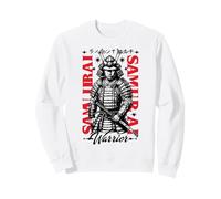 Affiche d'histoire martiale à l'encre audacieuse de Samurai Warrior Sweatshirt