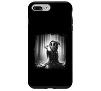 Affiche d'horreur visage effrayant Halloween fantôme en forme de cœur doigt Coque pour iPhone 7 Plus/8 Plus