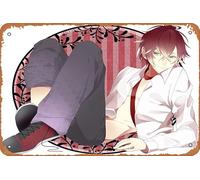 Affiche Diabolik Lovers Anime Décoration murale rétro en métal 20,3 x 30,5 cm