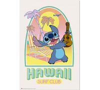 Affiche Disney Lilo & Stitch Hawaii Club Surf
