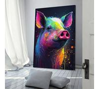 Affiche du Cochon qui crie, peinture murale sur toile, décoration moderne pour chambre à coucher, anniversaire, 40 x 60 cm