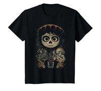 Affiche du duo Disney Pixar Coco Hector et Ernesto T-Shirt, Enfant, Noir, 4 ans