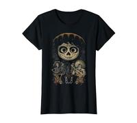 Affiche du duo Disney Pixar Coco Hector et Ernesto T-Shirt, Femme, Noir, XL