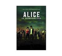 Affiche du film Alice au Borderland - Décoration murale - Impression sur toile pour salon, chambre à coucher - Style sans cadre - 30 x 45 cm