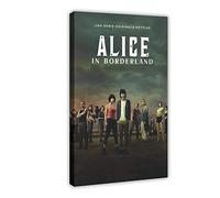 Affiche du film Alice au Borderland - Décoration murale pour salon, chambre à coucher - Style cadre - 40 x 60 cm