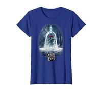 Affiche du film Disney La Belle et la Bête T-Shirt, Femme, Bleu Royal, L