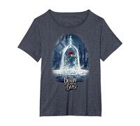 Affiche du film Disney La Belle et la Bête T-Shirt, Femme Grandes tailles, Bleu Chiné, 5X