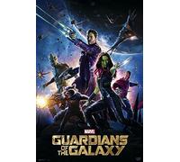 Affiche du film Guardians of The Galaxy 2 - Une feuille - Space Film Poster - Dimensions : 91,5 x 61 cm + 2 plinthes en plastique transparent 62 cm