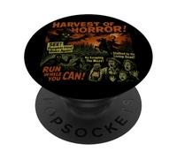 Affiche du Film Harvest of Horror Corn Maze Vintage Halloween PopSockets PopGrip Adhésif