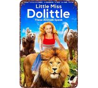 Affiche du film Little Miss Dolittle rétro drôle en métal, décoration murale d'extérieur 20,3 x 30,5 cm