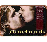 Affiche du film The Notebook - 20,3 x 30,5 cm - Plaque en métal vintage pour maison, bar, pub, garage, décoration, cadeaux