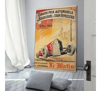 Affiche du Grand Prix de Bourgogne de Dijon, 9 mai 1929, art mural, peinture, toile, décoration de chambre, cadeaux pour enfants, 30 x 45 cm