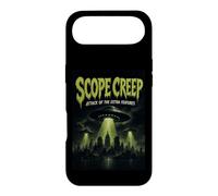Affiche d'un Vieux Film d'horreur de Science-Fiction sur Les ovnis de Scope Creep Programming Coque pour iPhone Air