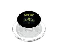 Affiche d'un Vieux Film d'horreur de Science-Fiction sur Les ovnis de Scope Creep Programming PopSockets PopGrip pour MagSafe