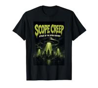 Affiche d'un Vieux Film d'horreur de Science-Fiction sur Les ovnis de Scope Creep Programming T-Shirt