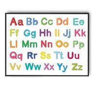 Affiche Éducative - Abécédaire Majuscule Minuscule - 42 x 59.3 cm - Décoration Murale