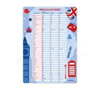 Affiche éducative anglais irregular verbs A3