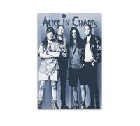 Affiche en métal Alice In Chains - Figurines de cinéma et de télévision - Décoration sur toile - Décoration d'intérieur - 50 x 75 cm - Sans cadre