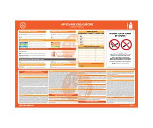 Affiche entreprise - 1 à 10 salariés - Vinyle plastifié A3