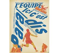 Affiche équipe PSG Champion 3, 30x40 cm