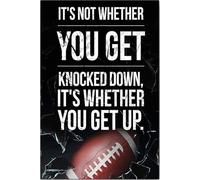 Affiche et toile de football : « Ce n'est pas parce que tu te fais renverser que tu ne l'es pas », décoration murale, cadeau pour la fête des pères, un anniversaire, pour papa, mari, petit ami