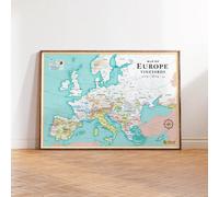Affiche - European Wine Map - 70 x 100 cm
