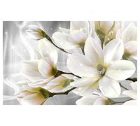 Affiche Fleurs Blanches et Scintillement - 60x40cm - Made in France - Made in France - 60x40