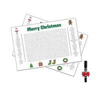 Affiche géante de Mots mêlés pour Thanksgiving, Jeu Mural géant de 91 x 61 cm, Affiche de Mots mêlés de Noël Plus Grande Que Nature, Une expérience Interactive Amusante (02#+02#)