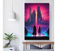 Affiche « Gouverner l'avenir ensemble » sur toile, art mural, décoration moderne, pour la maison, 40 x 60 cm