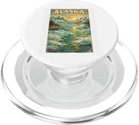 Affiche Graphique Vintage Alaska Cruise Group Trip Wild PopSockets PopGrip pour MagSafe