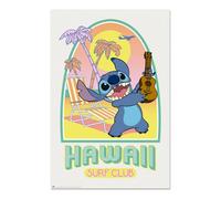 Affiche - Grupo Erik - HAWAII CLUB SURF - 61x91,5cm - Décoration murale - Noir