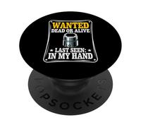 Affiche Humoristique avec Prise Wanted de 10 mm PopSockets PopGrip Adhésif