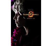 Affiche Hunger Games : Effie (68,5cm x 101,5cm) + 2 tringles noires avec suspension