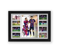 Affiche imprimée en édition limitée du club de football de Barcelone 2024-25 FCB Team Merchandise - Cadeau pour les fans - Souvenirs de collection (sans cadre, A3 (30 x 40 cm)