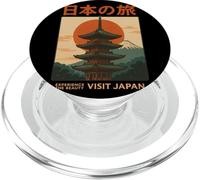 Affiche Japonaise Visit Japan Vintage Experience The Beauty PopSockets PopGrip pour MagSafe