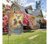 Affiche « Jésus, la Main de Dieu » style A, drapeau de jardin double face, 28 x 40 pouces, décoration extérieure