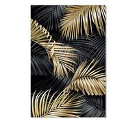 Affiche jungle feuillage or - 40x60cm - made in France