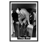 Affiche - LA FRENCH TOUCH - Chirac 'thug life' - Papier épais 250g/m2 - Format A3 - Éthique FSC