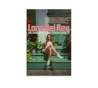 Affiche Lana Del Rey 2025 Tour pour décoration murale en toile, affiche esthétique pour chambre à coucher, 08x12 pouces (20x30 cm)