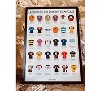 AFFICHE LÉGENDES DU RUGBY FRANÇAIS