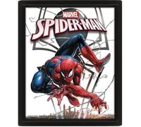 Pyramid International - Cadre lenticulaire 3d - Vrai effet de mouvement et de profondeur - DC Comics - Spider vs Venom - Arkham - Idée cadeau anniversaire - 25.5x20.5 - Licence officielle