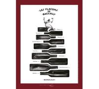 Affiche Les flacons de Bacchus Modelé bouteille de vin Bordelaise - Marie-José Dupuis - Infosaveurs-Icm - broché - Guide
