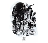 Affiche Maxi Star Wars Montage 40th Anniversaire 61x91 5 cm