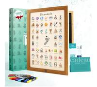 Affiche Mes Premières Fois Bébé - Cadeau De Naissance Fille Garçon - Coffret Cadeau Baby Shower, Boîte Souvenir Parents, Femme Enc