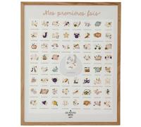 Affiche mes premières fois lapin - maman et papa (40x50 cm)
