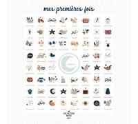 Affiche Mes Premières Fois Souris Cobalt maman et papa (40 x 50 cm)