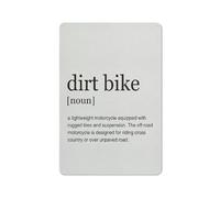 Affiche Métal Définition De Dirt Bike The Classics Métal Signes Pas Facile À Déformer Poster Métallique Pour Office Cafés Maison 20X30Cm
