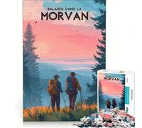 Affiche Morvan Puzzles 1000 pièces pour Adultes | Décoration parfaite à faire soi-même jouets avec poster et fiche de questions assortis. 26x38cm